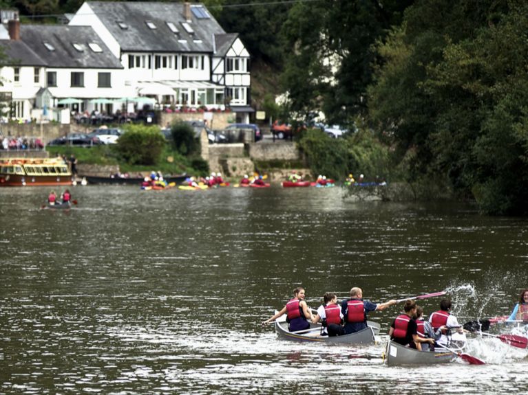 Canoeing at Symonds Yat